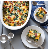 SPINACH & BACON BREAKFAST CASSEROLE